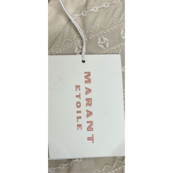 Isabel Marant Étoile Britten Blouse In Ecru Cotton With Embroidery NWT Size 38/ - Picture 12 of 15